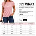 thumbnail image 6 of Women's Cap Sleeve T Shirts Casual Cotton Loose Fit Crew Neck Summer Tee Basic Tops for Women, 6 of 7
