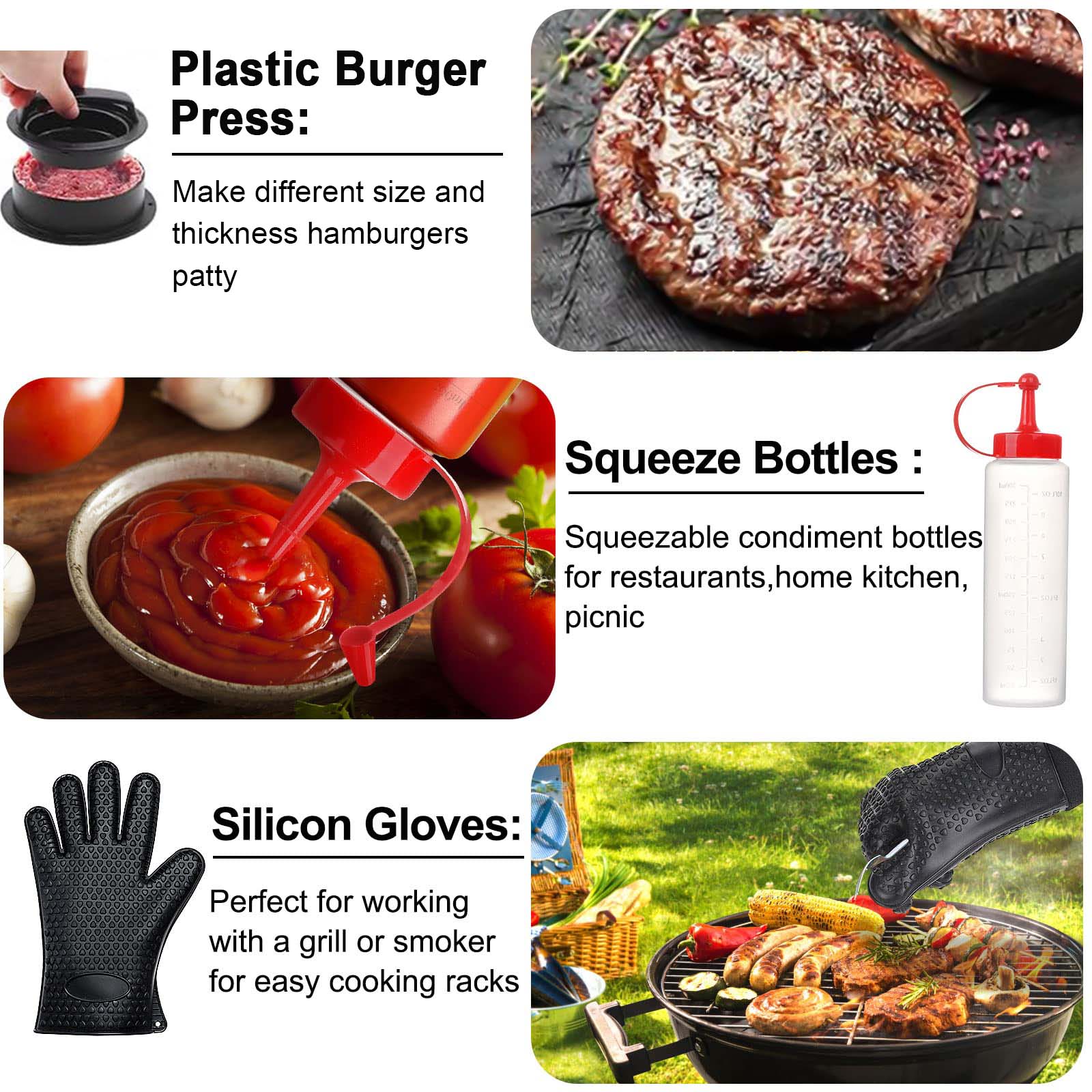 GVDV 140-Piece Griddle Accessories Kit, BBQ Grill Tools Set with Spatulas & Utensils for Blackstone, Camp Chef, Indoor & Outdoor Cooking