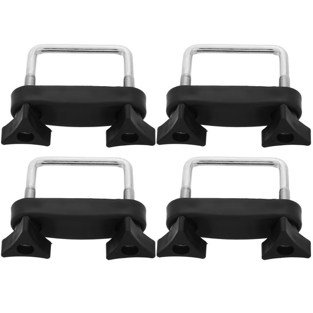 4 abrazaderas universales para barras transversales de techo de coche, abrazaderas de montaje para portaequipajes de techo, abrazaderas para rieles de techo de automóviles y portaequipajes.
