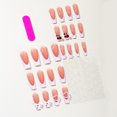 thumbnail image 2 of Fofosbeauty Christmas Nails 24pcs Press on Nails, Coffin Fake Acrylic Nails, French Cherry White, 2 of 8