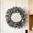 thumbnail image 5 of Decorative Spring Wreath Front Door Hanging Wreath Floral Window Wall Decor Seasonal Holiday Farmhouse Decorations for Entry Door Porch Fireplace Wedding Party Home Indoor Outdoor Display Accent, 5 of 6