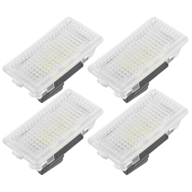4uds Interior Coche LED Luces Accesorios Espacio Pies Iluminación Blanco