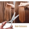 thumbnail image 2 of Unique Bargains Hair Scissors Hair Cutting Scissors Barber Scissors Premium Stainless Steel Razor with Blue Rhinestone, 2 of 7