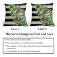 thumbnail image 6 of Christmas Pillow Covers 20x20 Set of 2 Green Watercolor Xmas Tree Black Stripes Print Decorative Outdoor Pillowcases Winter Holiday Farmhouse Throw Cushion Case Decor for Couch Sofa Bed, 6 of 6