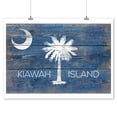 thumbnail image 2 of Kiawah Island, South Carolina, Rustic South Carolina State Flag (9x12 Wall Art Print, Home Decor), 2 of 3