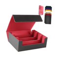thumbnail image 4 of Caja para baraja de cartas Caja para naipes Caja para naipes coleccionable estándar Capacidad para 1800 cartas con 8 divisores para cartas Contenedor Rojo, 4 of 8