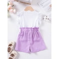 thumbnail image 4 of HWJAD Toddlers and Baby Girls' Love Heart Sleeveless Tank Tops & Shorts Set Cute Summer Outfits, 4 of 9