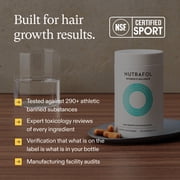Nutrafol Womens Balance Hair Growth Supplements, Ages 45 and Up, Clinically Proven for Visibly Thicker Hair and Scalp Coverage, Dermatologist Recommended - 1 Month Supply