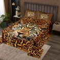 thumbnail image 2 of Erosebridal Animal Leopard Coverlet Set King,Cheetah Print Bedding Set,Safari Room Decorative,Ultra Soft,3 Pieces, 2 of 5