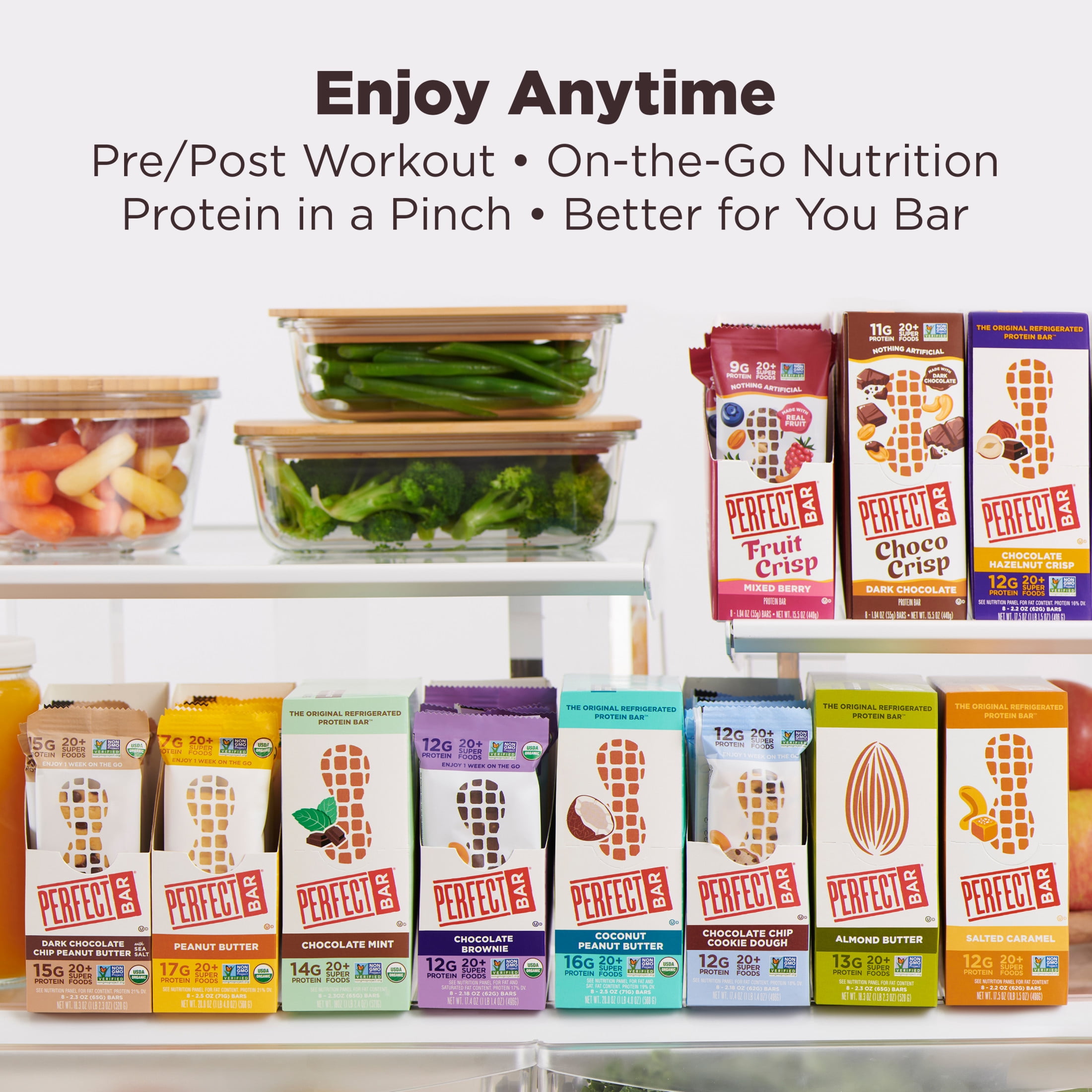 Perfect Bar Gluten-Free Dark Chocolate Almond Refrigerated Protein Bar, 2.2 oz
