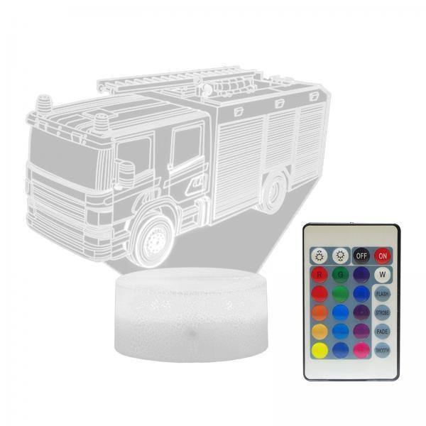 2x3D Racecar Lámpara led lámpara visual 16 Cambio de color Dormitorio para niños G Salvador Luz de noche