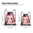 thumbnail image 2 of Daiia Chibi Axolotl Sakura Fantasy Pattern Drawstring Backpack, Gym Bag, Lightweight Backpack, Water-Resistant Bag Travel Sports Backpack, Fitness Bag, Yoga Bag-Small, 2 of 6