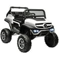 thumbnail image 1 of Aosom 12V Battery Powered Licensed Mercedes-Benz Unimog Ride on Truck White, 1 of 10