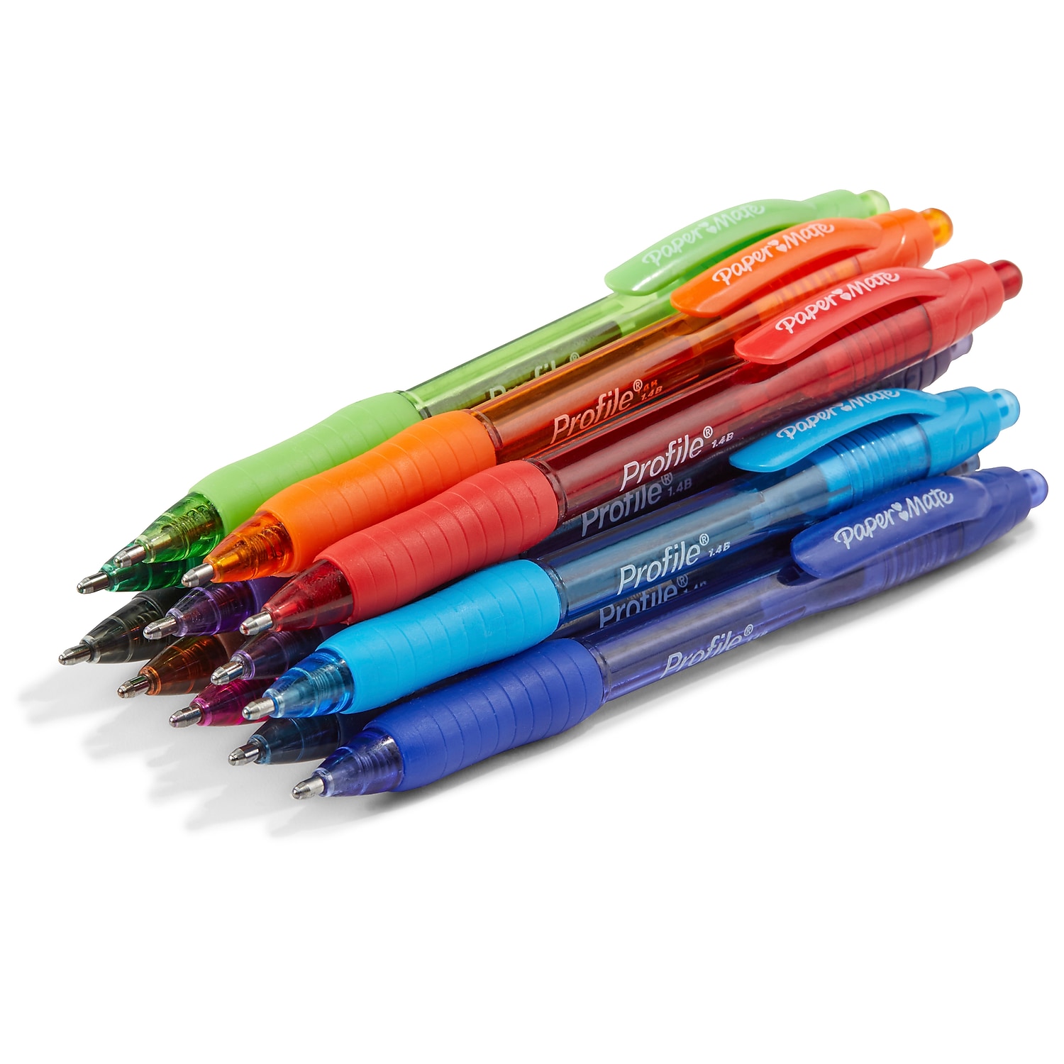 Paper Mate Profile Retractable Ballpoint Pens, Bold (1.4mm), Assorted ...