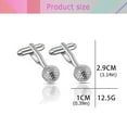 thumbnail image 2 of Tineasur Golf Ball Cuff-Link Electroplated Durable Lightweight, 2 of 8