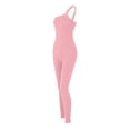 thumbnail image 5 of Aueoeo Formal Jumpsuits for Women, Women's One Piece Bodycon Jumpsuit Tank Romper Spandex Bodysuit Ribbed Catsuit for Workout, Sleeveless Shapewear, 5 of 8