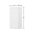 thumbnail image 2 of Furinno Shaker 1 Door 3 Shelves Wall Kitchen Cabinet, Ready to Assemble, 12 D x 21 W x 42 H, White, 2 of 8