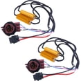 thumbnail image 6 of Fymlhomi 2Pcs 3157 3057 4157 LED Resistor Kit, 50W 6 Ohm Turn Signal Bulb Relay Harness Resistor Adapter Fix Flashing Error Code Warning Canceller for Upgrading Turn Signal Bulb Relay Harness 3157, 6 of 8