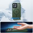 thumbnail image 6 of Strong Magnetic for iPhone 15 Case, Compatible with MagSafe, Military-Grade Protection, Yellowing Resistant, Scratch-Resistant Back, Magnetic Phone Case for iPhone 15, Midnight Green, 6 of 14
