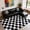 Black and white, variant on SARAG Rugs For Living Room Bedroom, 5x7ft White And Pink Checkered Area Rug, Fluffy Soft Washable Carpet, Modern Non-Slip Shag Carpets For Dorm Decor Aesthetic, Nursery, Playroom