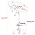 thumbnail image 2 of Gymax Tabourets de Bar Réglables en Cuir PU 2 Pcs Noir, 2 of 9
