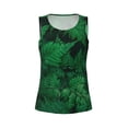 thumbnail image 5 of Goofa Green Leave Fern Printed Womens Workout Tops for Women Sleeveless Yoga Shirts Athletic Running Tank Tops Sleeveless Gym Clothes Workout Apparel-Large, 5 of 9