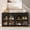 Black, variant on Aufeile Arched Sideboard, Buffet Cabinet with Glass Door & Adjustable Shelf, Accent Storage Cabinet for Kitchen Dining Living Room Entryway, Black