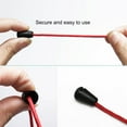 thumbnail image 4 of Unique Bargains Cord Lock Rope Lanyard Ends Fastener Stopper Plastic Black 20pcs, 4 of 7