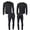Grey, variant on Men's Jogger 2-Piece Set Full Zip Solid Long Sleeve & Drawstring Pant Tracksuit