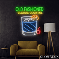 thumbnail image 3 of Glowneon Old Fashioned Classic Cocktail Neon Sign, Cocktail Led Decor, 3 of 4