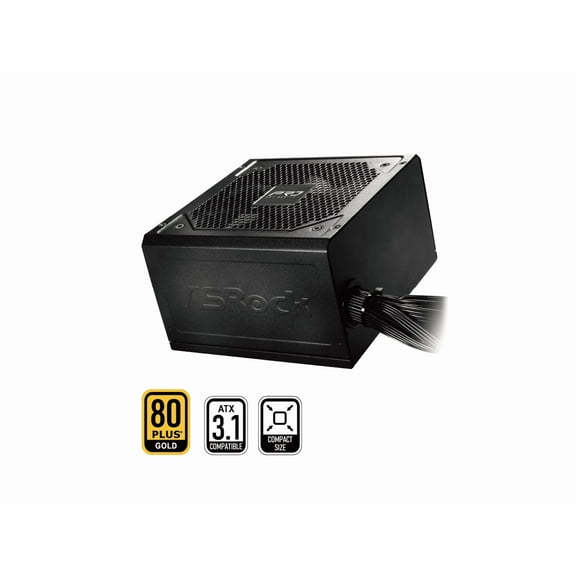 ASRock PRO Series PRO-650G 650 W ATX 3.1 Compatible 80 PLUS GOLD Certified Power Supply