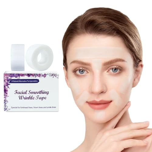 Cinta facial suavizante de arrugas Leffulgent, 3 rollos de 10 m