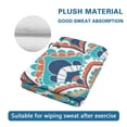 thumbnail image 4 of Yuyamidu Boho Mandala Flower Workout Golf Towel Boho Flowers Golf Ball Cleaning Towels Absorbent Coral Velvet Towel Golf Accessories, 4 of 7
