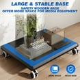 thumbnail image 6 of RTVR Modern Rolling TV Stand with Upgraded Wheels for 32 to 75 inch Screens, Height  Adjustable Swivel Mobile Portable Corner TV Stand for Bedroom, Corner, Small Dorm, Black, 6 of 10
