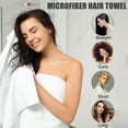 thumbnail image 6 of Unique Bargains 3 Pcs Soft Hair Towel Wrap Drying Cap Microfiber for Wet Hair Gray White, 6 of 7