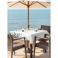 thumbnail image 3 of Outdoor Tablecloths with Umbrella Hole & Zipper, Green Eucalyptus 60x60 Inch Square Tablecloths, Weeping Botanical Leaf Watercolor Waterproof Table Cloth, Patio/Pool/Picnic Table Covers, 3 of 8