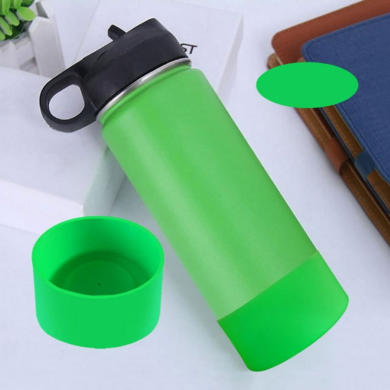 Silicone Bottle Boot Solid Color Silicone Bottle Boot For Water Bottle  Bottom Aquamarine 