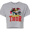 thumbnail image 3 of Marvel Thor - Collegiate - Juniors Cropped Graphic T-Shirt, 3 of 5