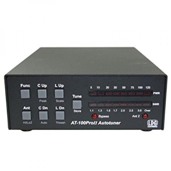 LDG Electronics AT-100PROII Automatic Antenna Tuner 1.8-54 MHz, 1-125 Watts, Updated features ...