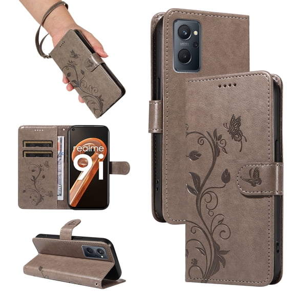 Flip Case for Oppo K10 4G, PU Leather Card Slots with Kickstand Function Shockproof Wallet Cover for Oppo K10 4G