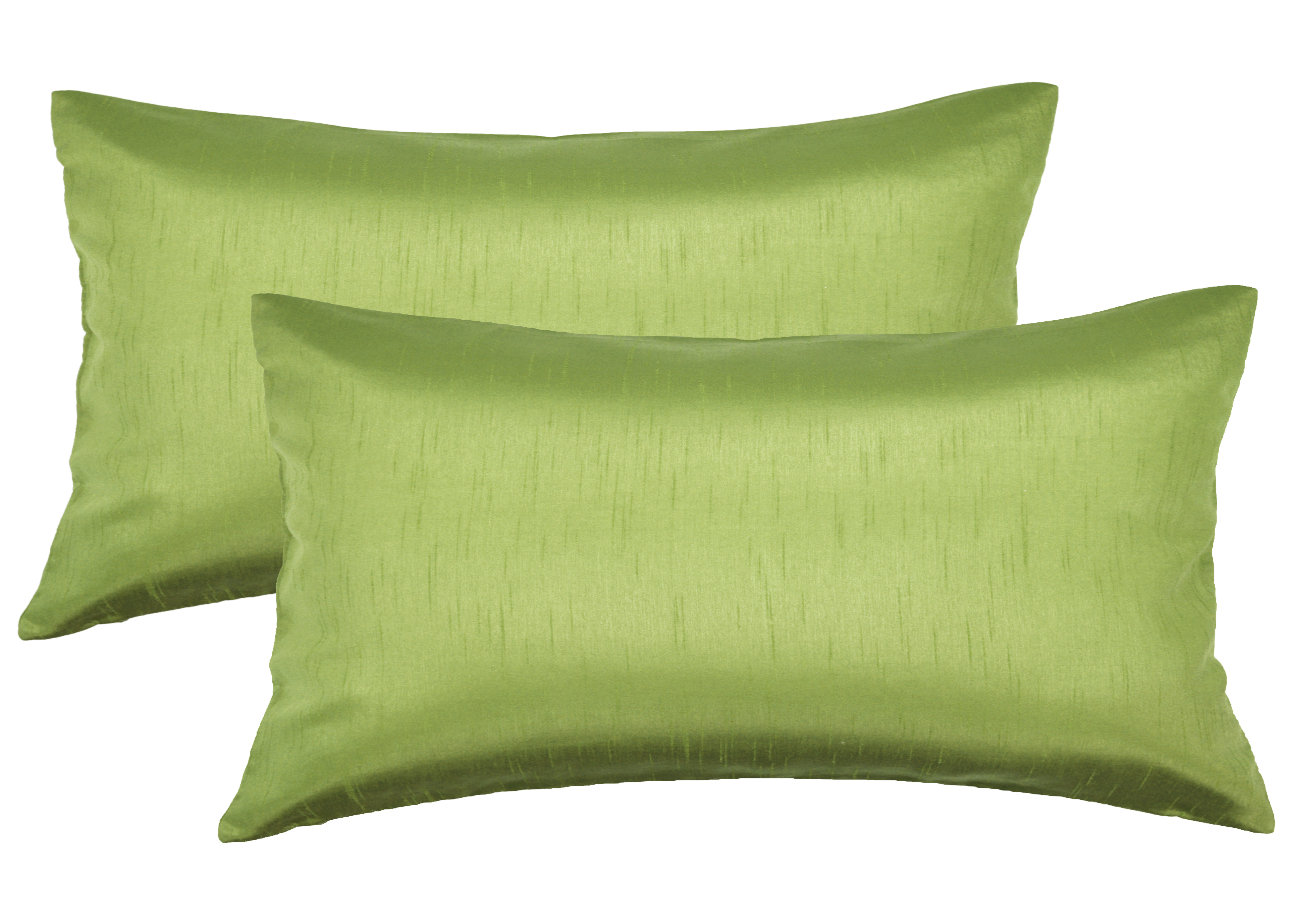 Aiking Home 12x24 Inches Faux Silk Rectangular Throw Pillow Cover, Zipper  Closure, Green (Set of 2) - Walmart.com