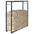 thumbnail image 1 of vidaXL Firewood Rack Black 100x25x100 cm Steel, 1 of 4