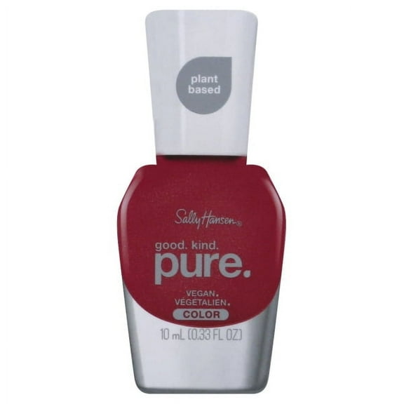 Sally Hansen Good.Kind.Pure. Vegan Nail Polish, Sweet Berries, 0.33 oz, Vegan Nail Polish, Nail Polish, Clean Nail Polish, Plant Based