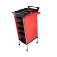 thumbnail image 4 of Carrito rodante para peluquería, carrito para peluquería, SPA, belleza, peluquería Rojo Con asa, 4 of 8