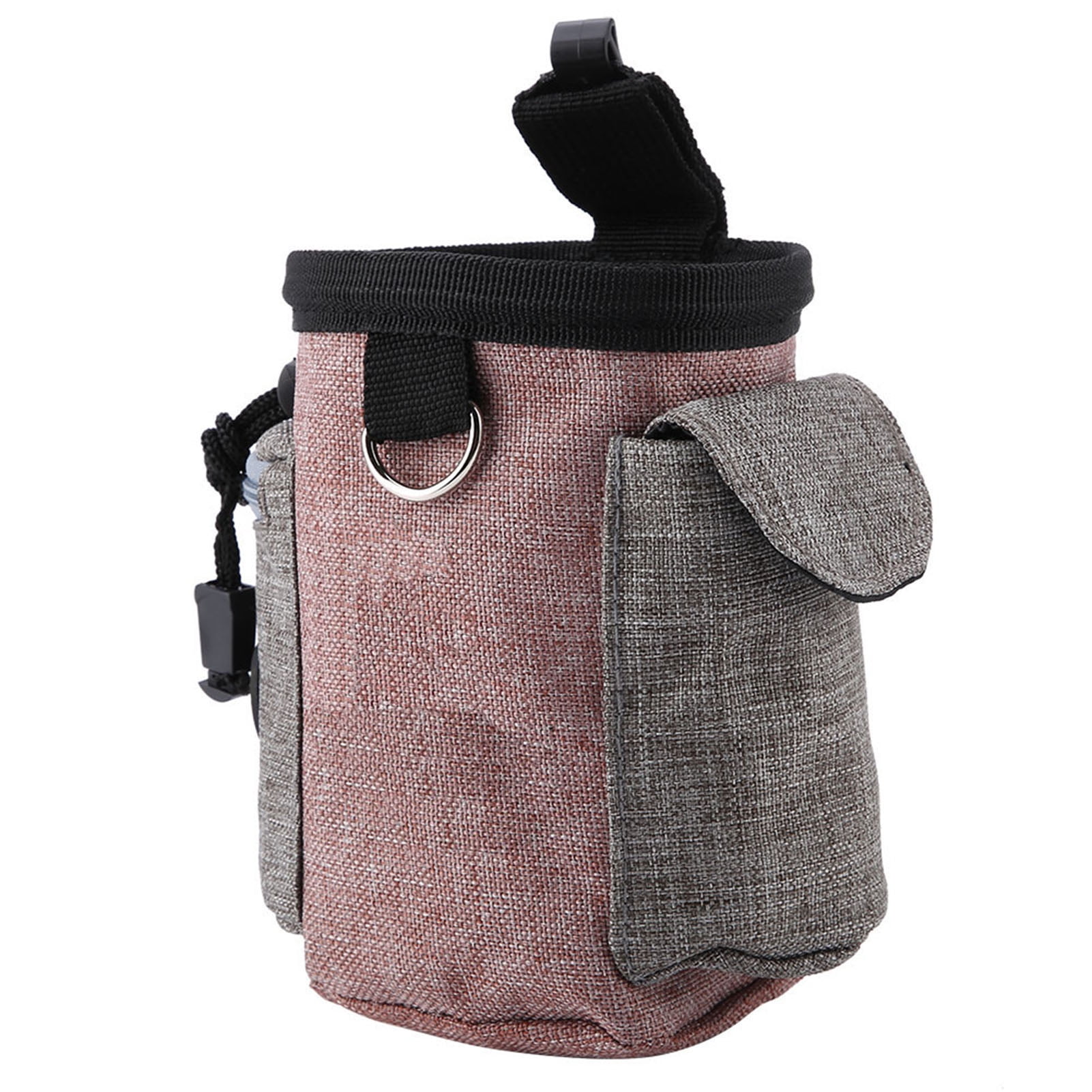 Safety Pet Feed Pocket, Adjustable Portable Dog Training Treat Bag, Cotton Linen Dog Training Treat Bag Pet Feed Pocket Puppy for Pet Dog