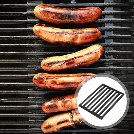 Phenofice Fireplace Grate for Barbecue Black 1Set 9.3X6.9X0.4In