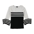 thumbnail image 1 of Alfani Pull à Rayures Colorblock pour Femmes, Noir, PP, 1 of 1