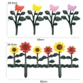 thumbnail image 7 of Cheer.US Plastic Edgings Garden Picket Fence - Grass Lawn Flowerbeds Plant Borders - Decorative Sunflower Landscape Path Panels - Lightweight & Easy Installation, 7 of 7