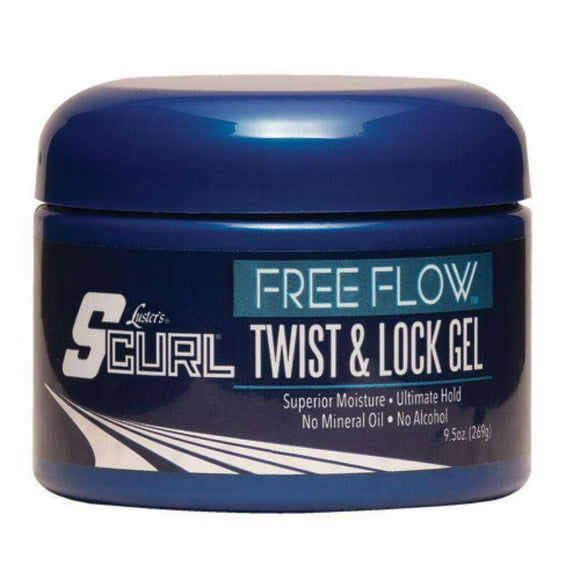 Luster's S-Curl Free Flow Charcoal Mint Twist & Lock Gel
