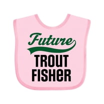 Inktastic Fishing Future Trout Fisher Boys or Girls Baby Bib